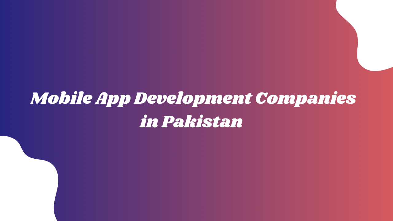 Top Mobile App Developers in Pakistan | Innovative Solutions